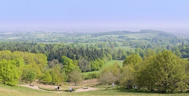 People in Clent Hills